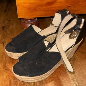 NWOT Marc Fisher Espadrille Sandal Wedge